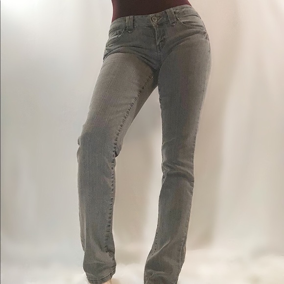 G21 straight leg grey low-rise jeans - Picture 1 of 6